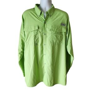 Columbia PFG Omni-Shade Performance Fishing Gear Long Sleeve Shirt Men's XL